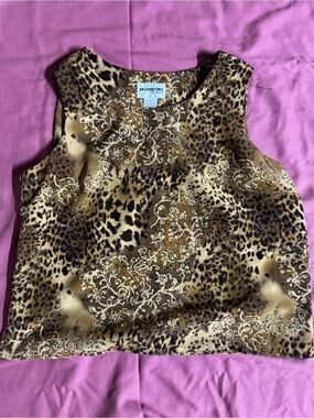 Vintage Perceptions Leopard Print Tank Top